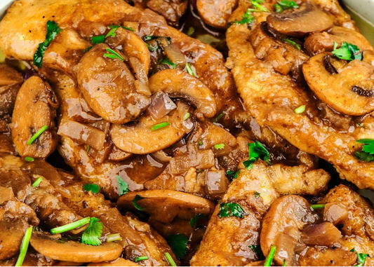 Chicken Marsala (LARGE serves 8-10)